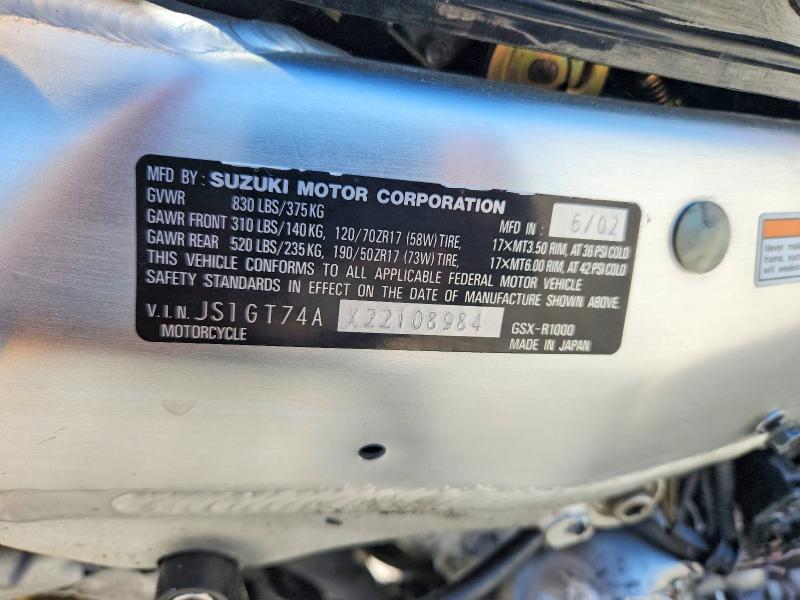 2002 Suzuki GSX-R1000