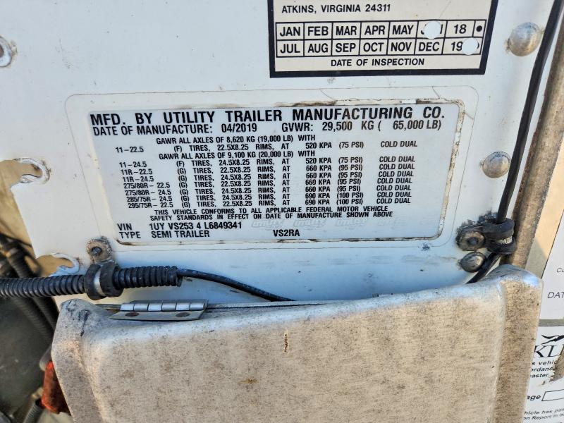 2020 Utility Trailer Mfg. 2020 Utility Vs2ra Refrigerated van Trailer