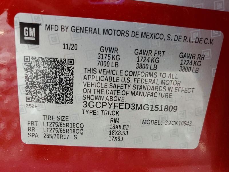 2021 Chevrolet Silverado K1500 LT Trail Boss