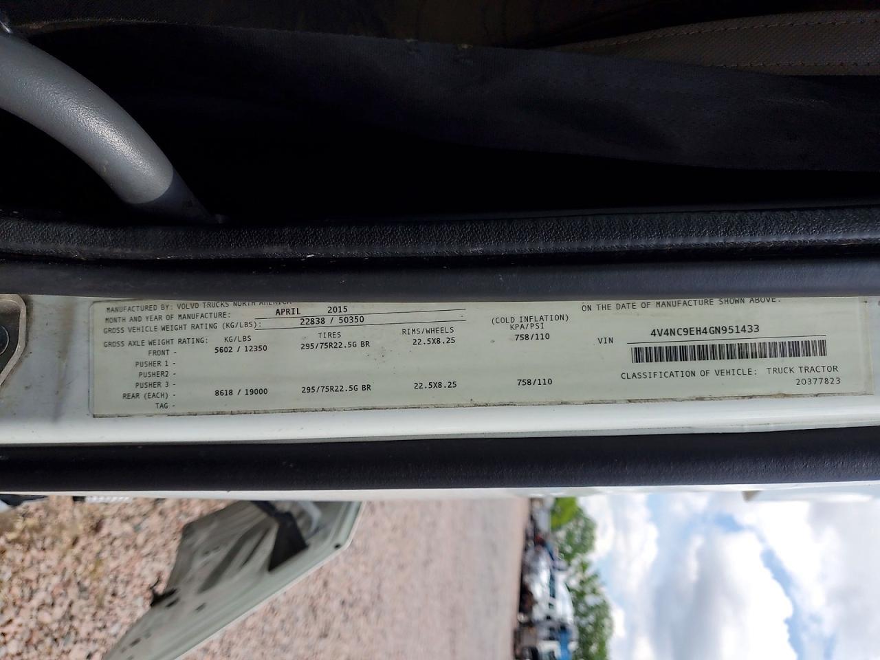 2016 Volvo VN VNL