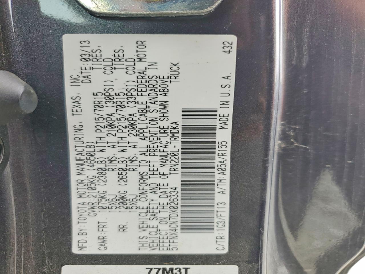 2013 Toyota Tacoma Base