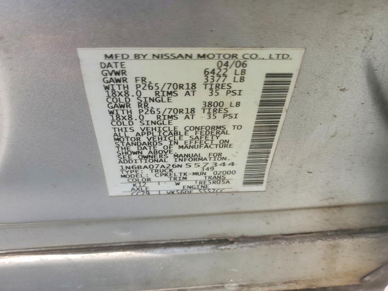 2006 Nissan Titan XE FFV