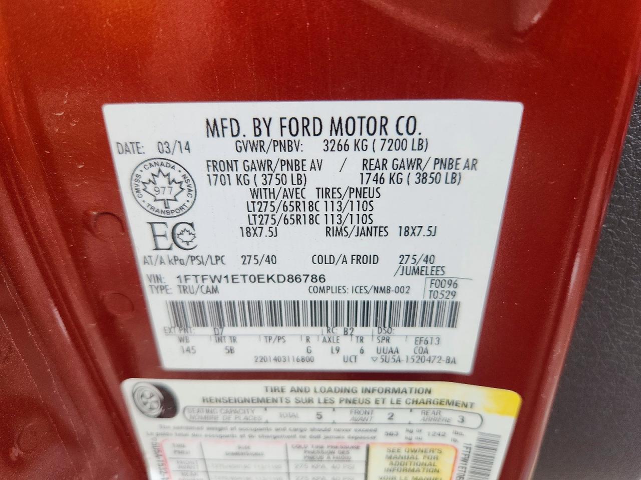 2014 Ford F150 Supercrew
