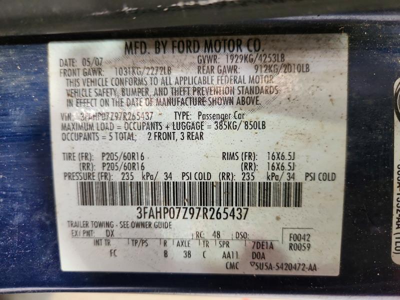 2007 Ford Fusion se
