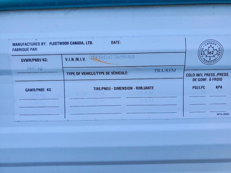 2003 Fleetwod Recreational Vehicle (RV)