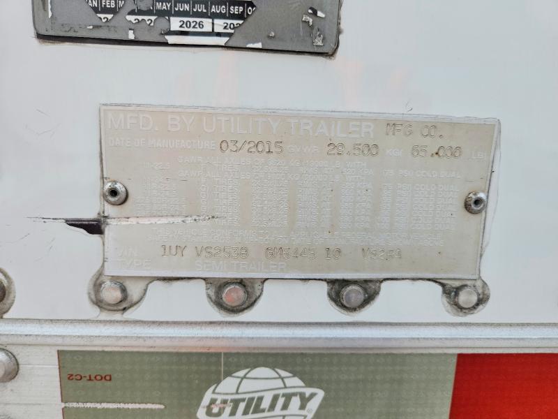 2016 Utility Trailer Manufactu Trailer-Refrigerated Van Trailer