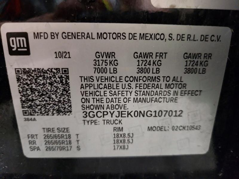2022 Chevrolet Silverado LTD K1500 LT-L