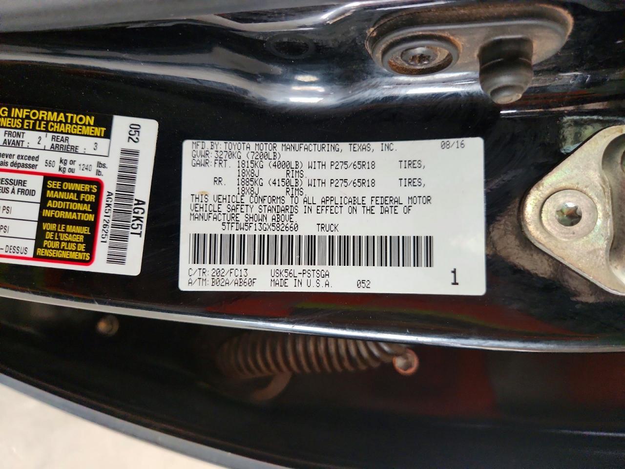2016 Toyota Tundra SR5