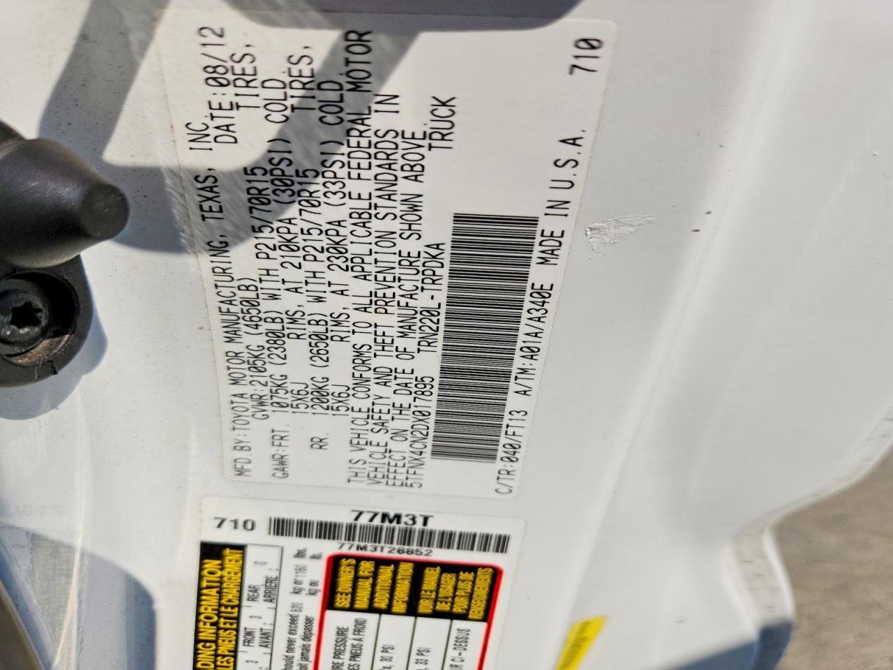 2013 Toyota Tacoma Base