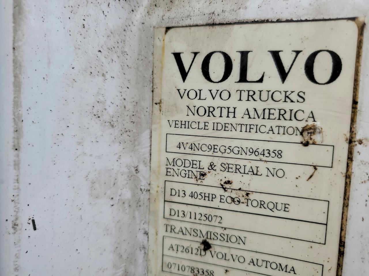 2016 Volvo VN VNL
