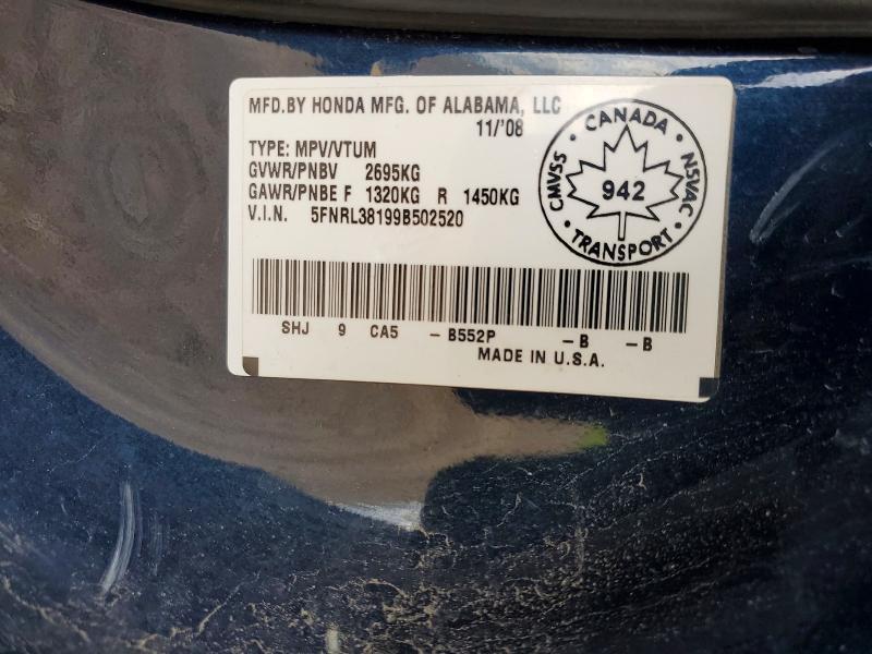2009 Honda Odyssey lx
