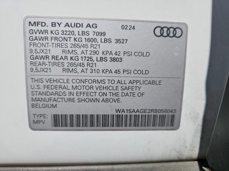 2024 Audi Q8 E-tron Premium Plus