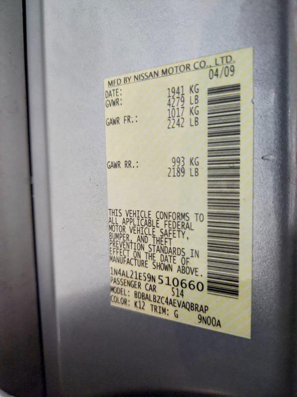 2009 Nissan Altima 2.5/2.5s