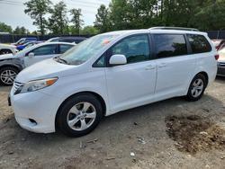 Salvage cars for sale from Copart Waldorf, MD: 2017 Toyota Sienna le