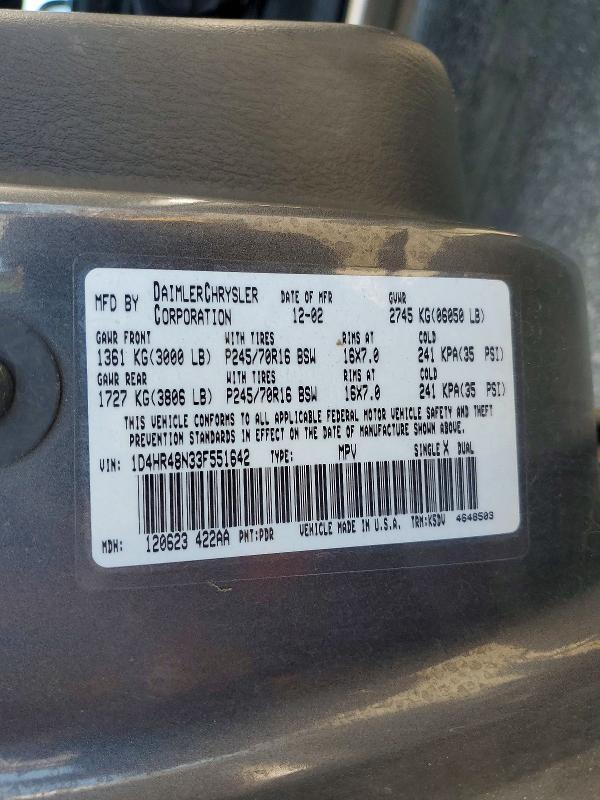 2003 Dodge Durango slt