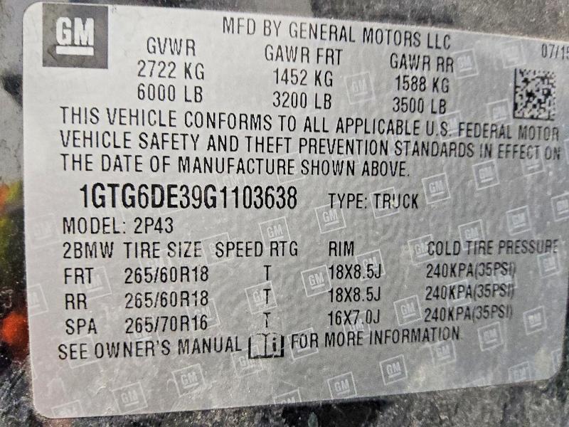 2016 GMC Canyon SLT