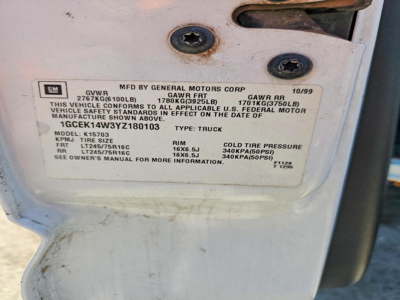 2000 Chevrolet Silverado K1500