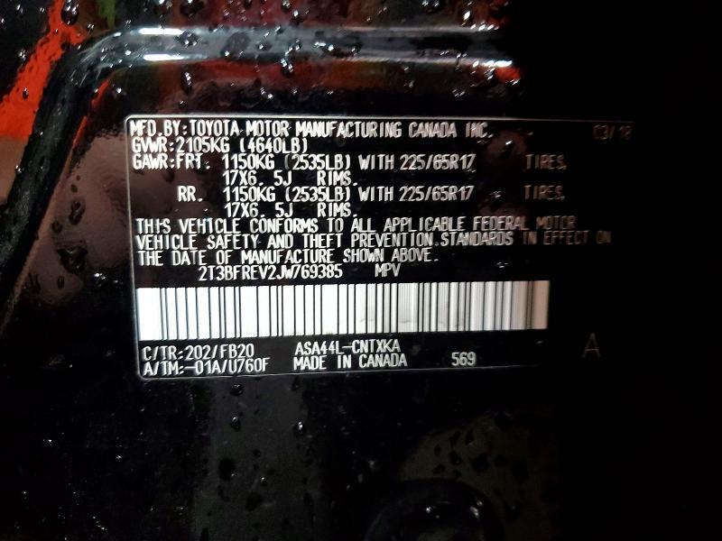 2018 Toyota Rav4 le