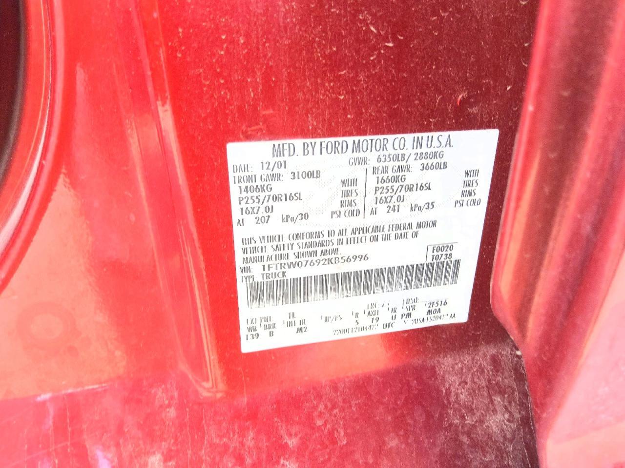 2002 Ford F150 Supercrew