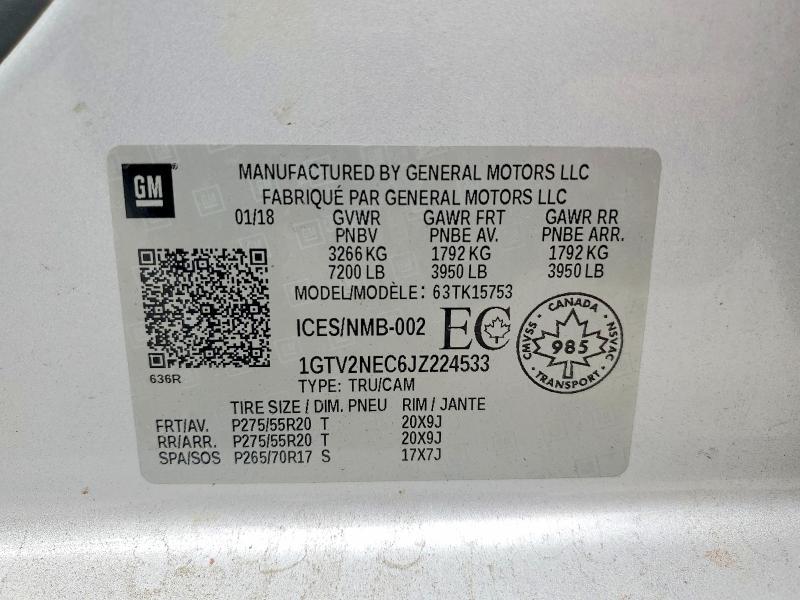 2018 GMC Sierra K1500 SLT
