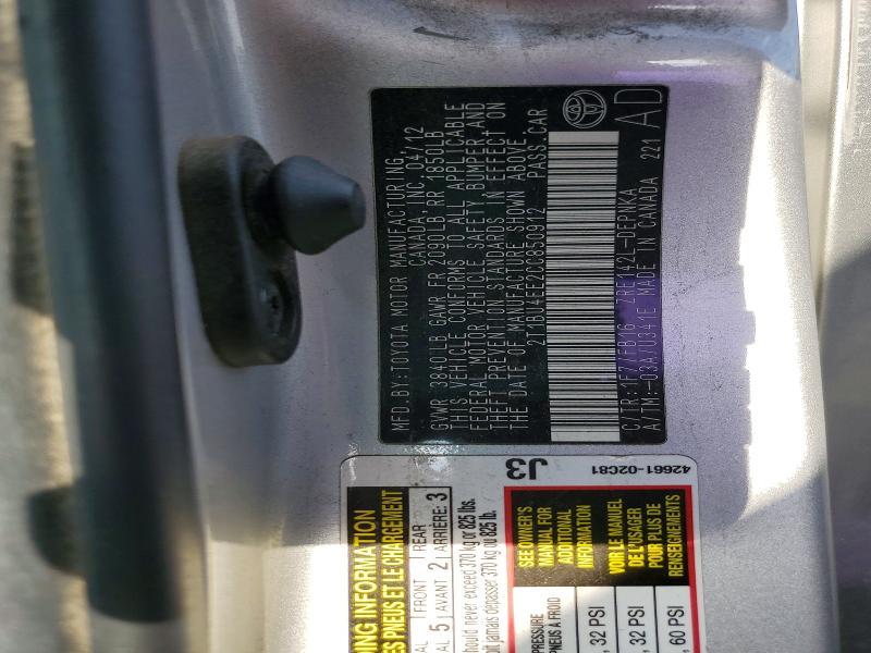 2012 Toyota Corolla le