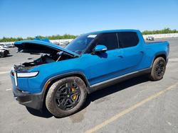 Salvage trucks for sale at Fresno, CA auction: 2022 Rivian R1T Adventure