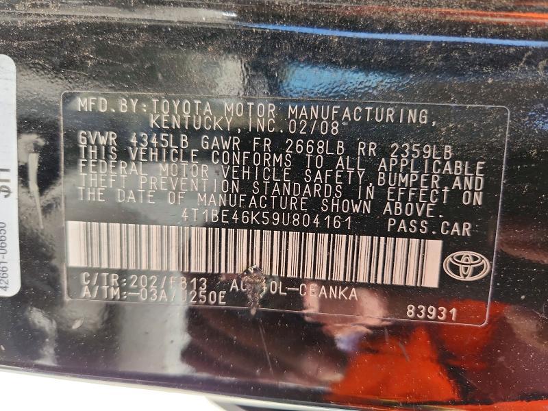 2009 Toyota Camry le