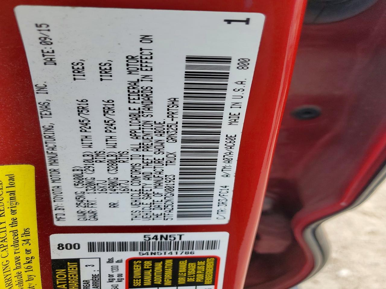 2016 Toyota Tacoma SR5 V6