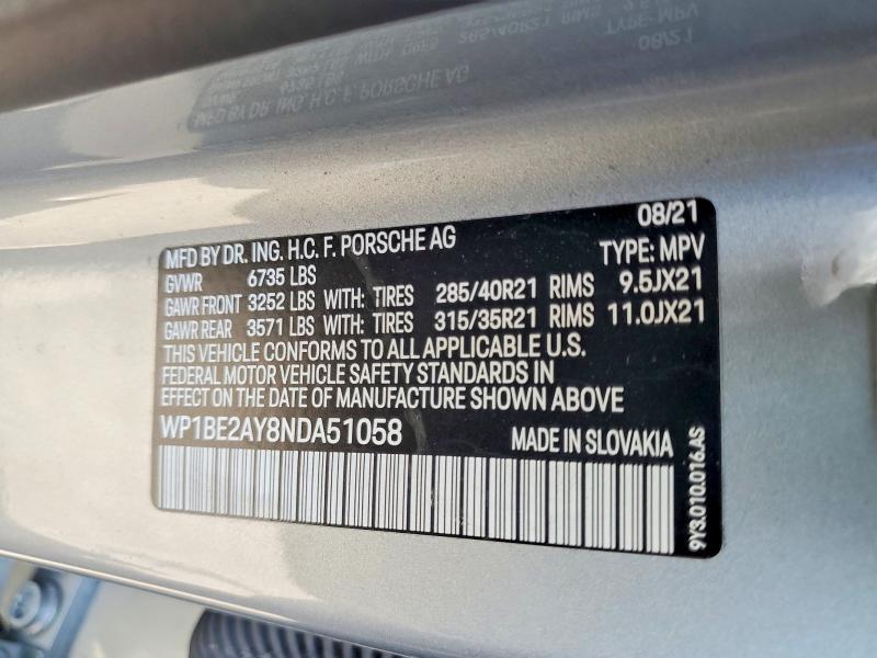2022 Porsche Cayenne e Hybrid Coupe
