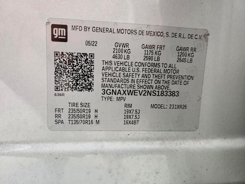 2022 Chevrolet Equinox rs