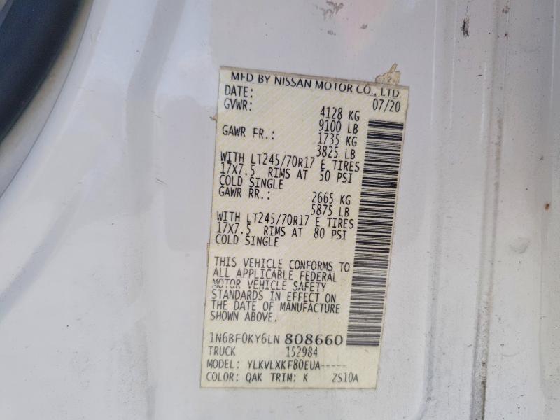 2020 Nissan NV 2500 HD SV