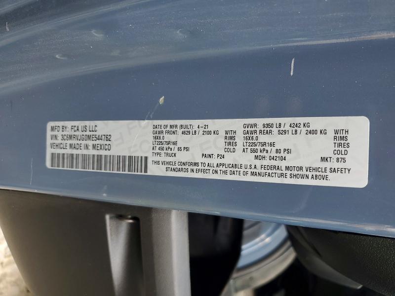2021 Dodge Ram Promaster 3500 Delivery van