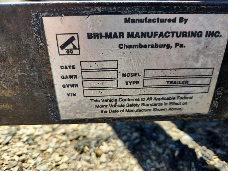 1996 Bri-Mar Utility Trailer