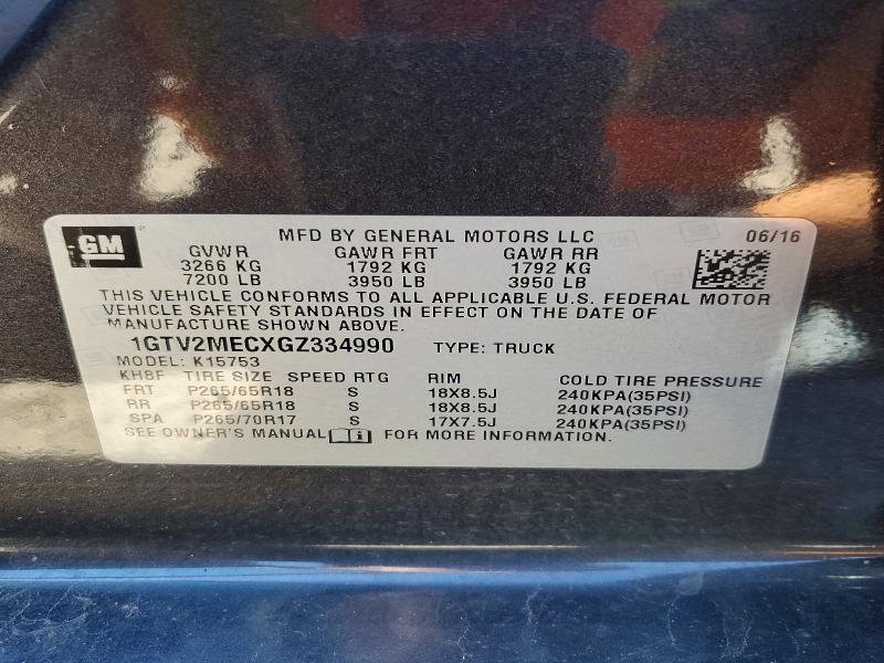 2016 GMC Sierra K1500 sle