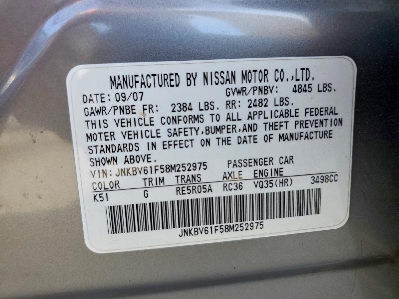 2008 Infiniti G35 x