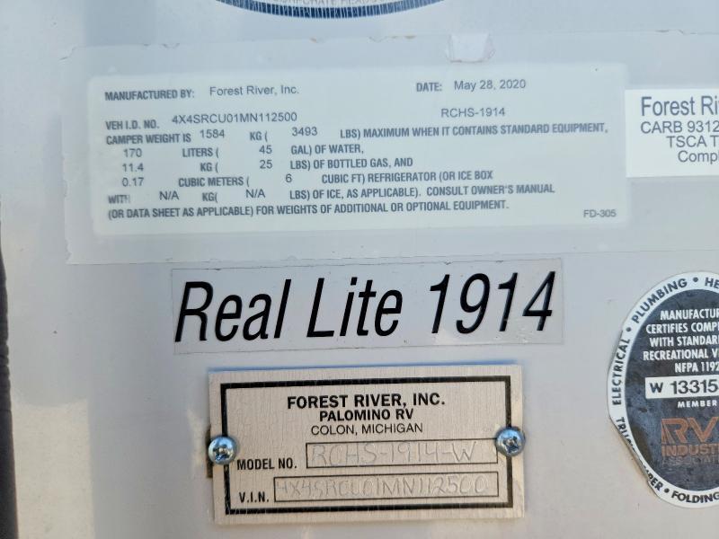 2021 Foresriver 2021 Forest River REAL-LITE Camper