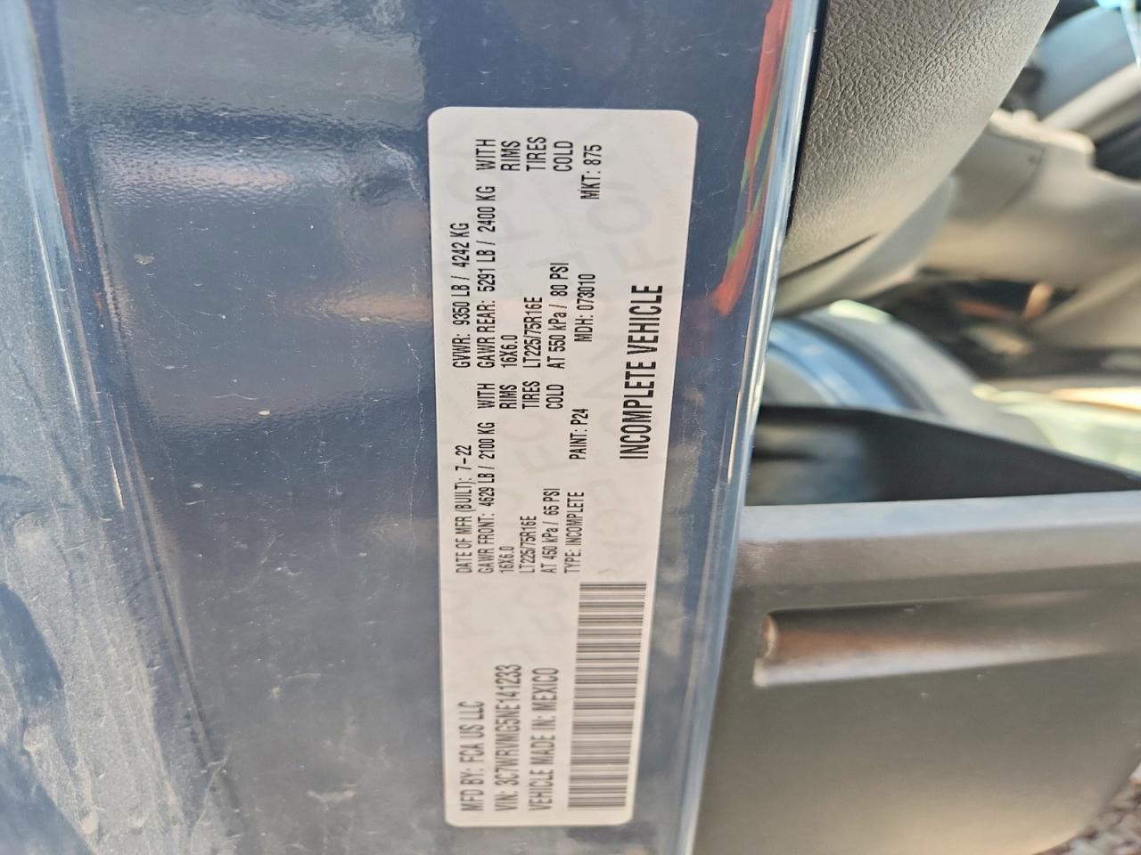 2022 Dodge RAM Promaster 3500 Delivery Truck