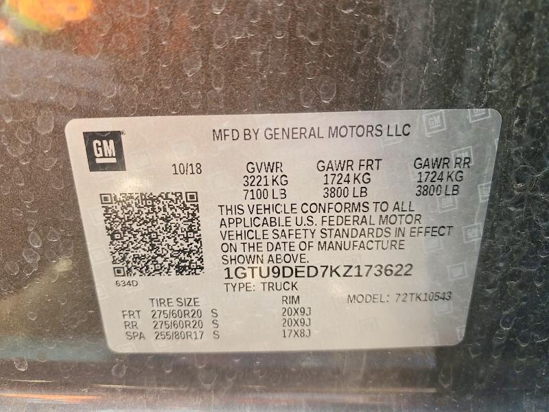 2019 GMC Sierra K1500 SLT