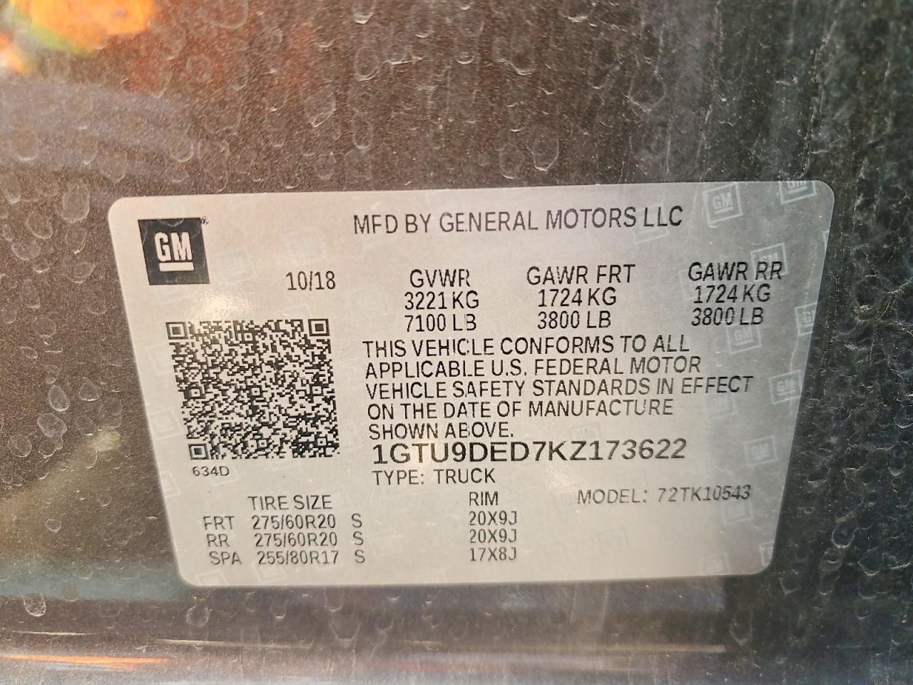 2019 GMC Sierra K1500 SLT