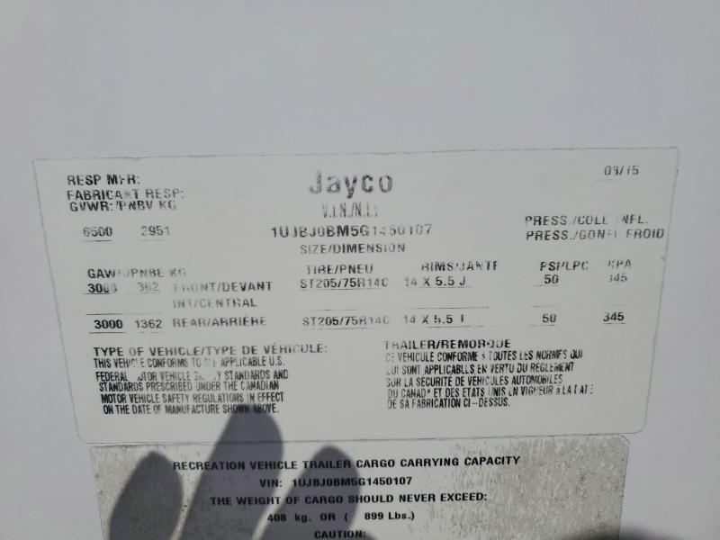 2016 Jayco Jay 2016 Jayco White Hawk Camper