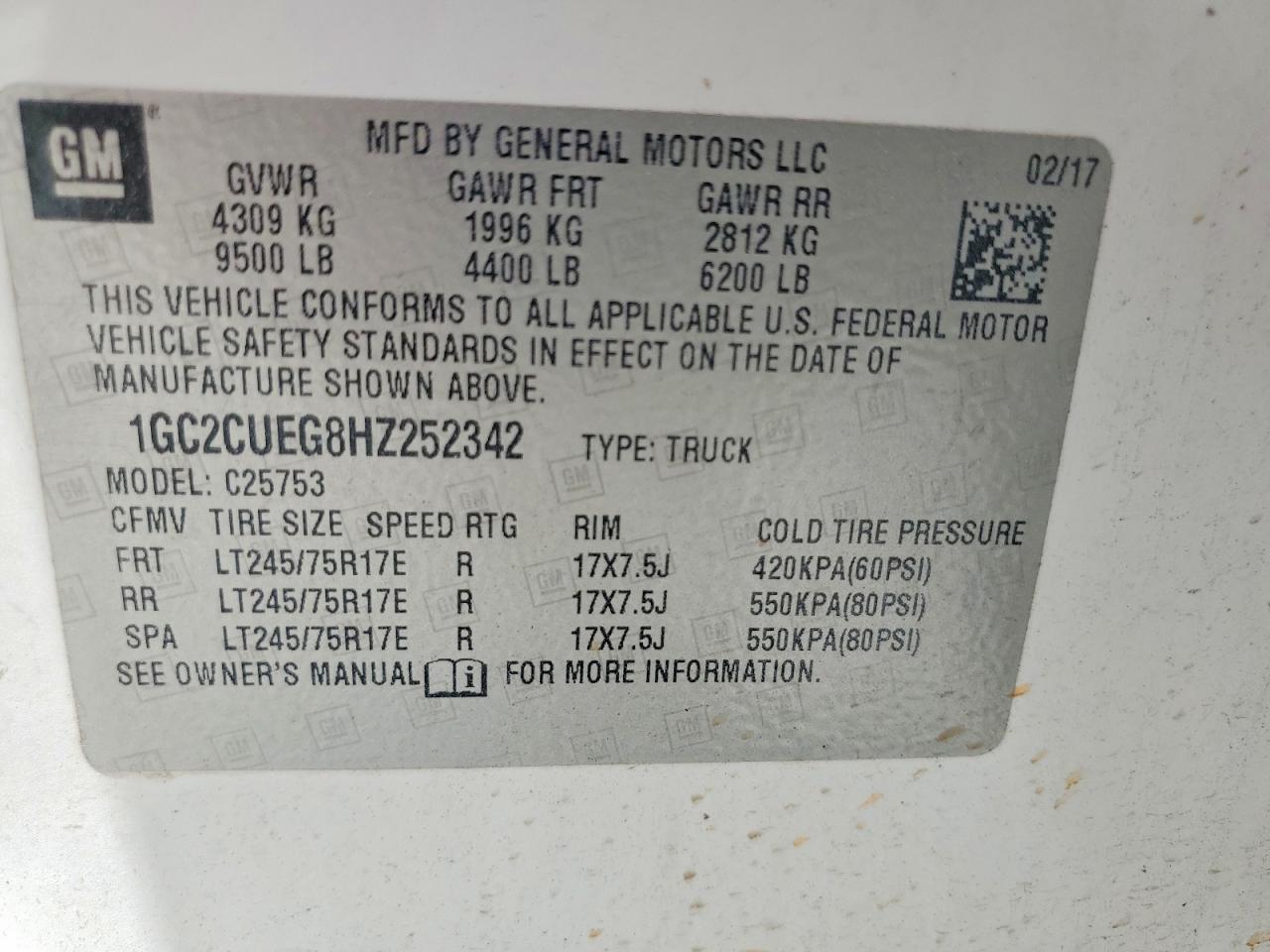 2017 Chevrolet Silverado C2500 Heavy Duty