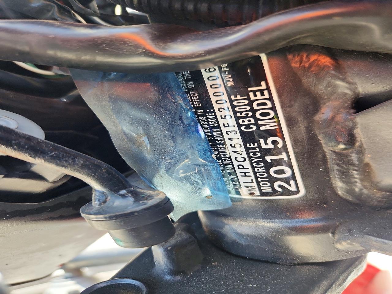 2015 Honda CB500 F