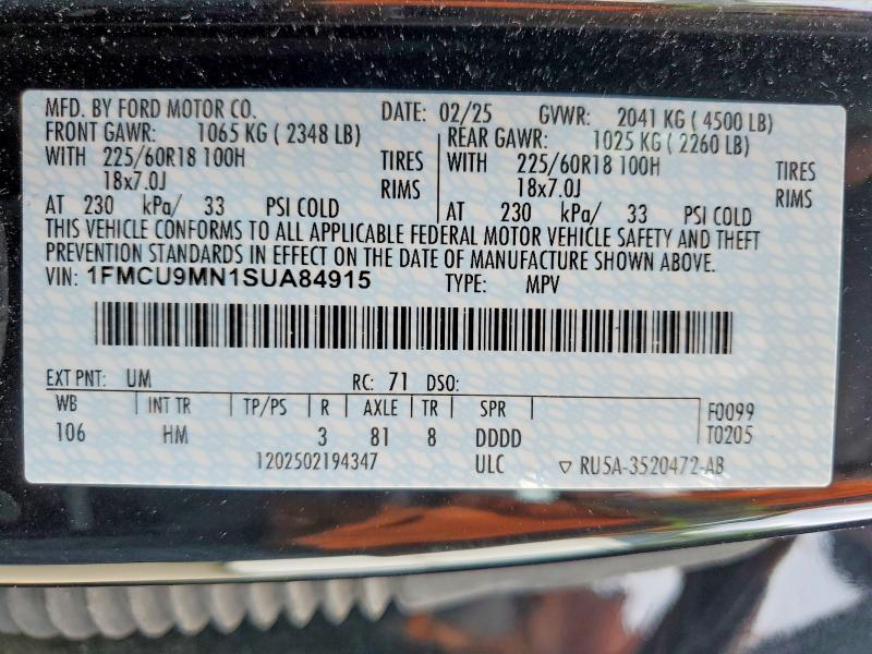 2025 Ford Escape st Line