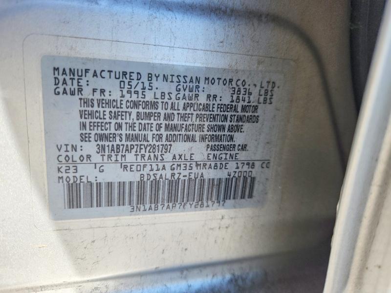 2015 Nissan Sentra sr