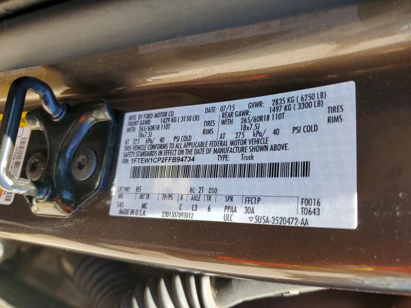 2015 Ford F150 Supercrew
