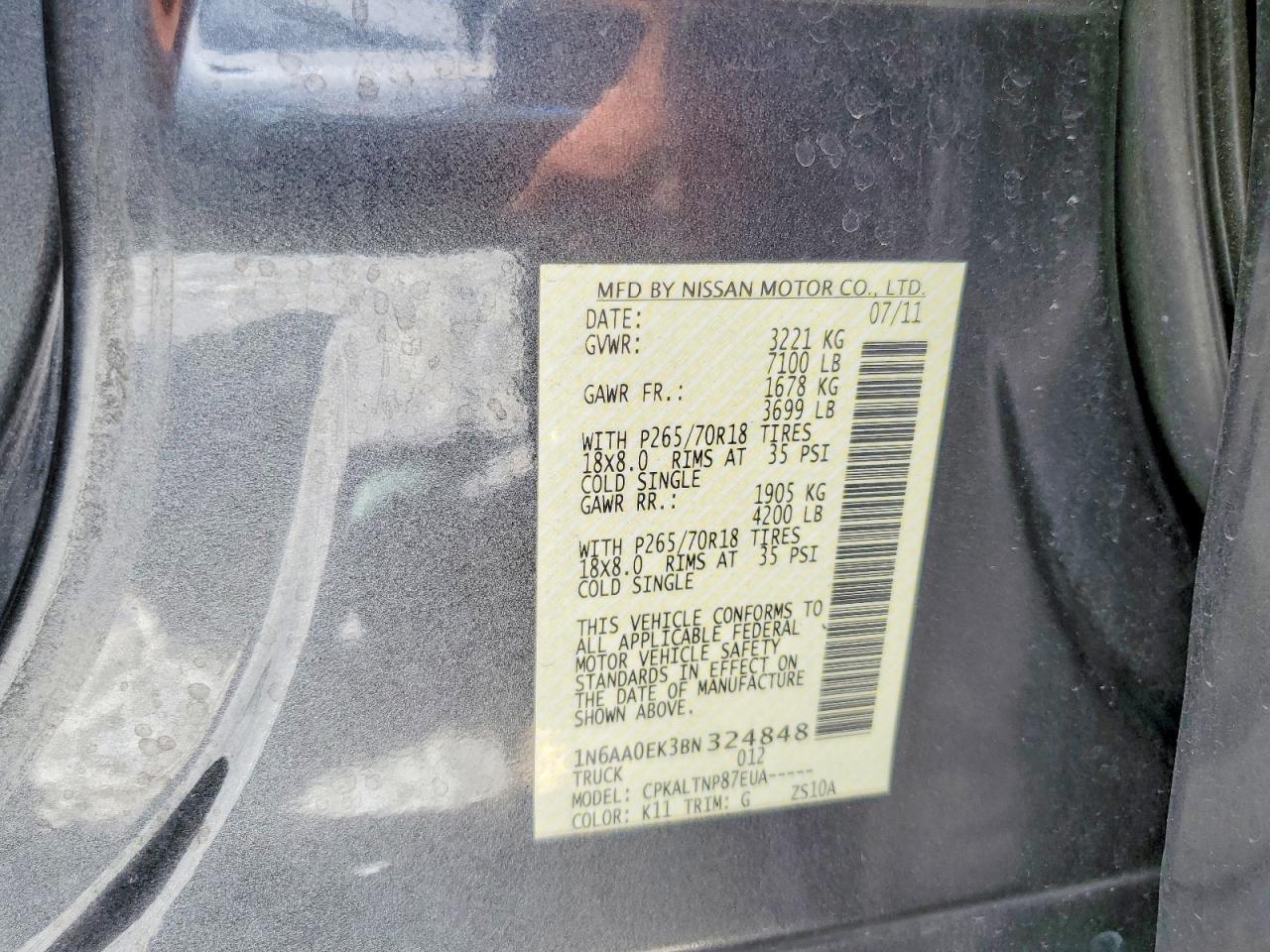 2011 Nissan Titan S