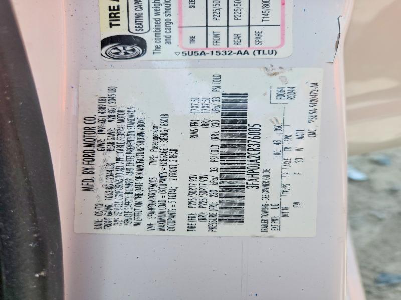 2012 Ford Fusion sel