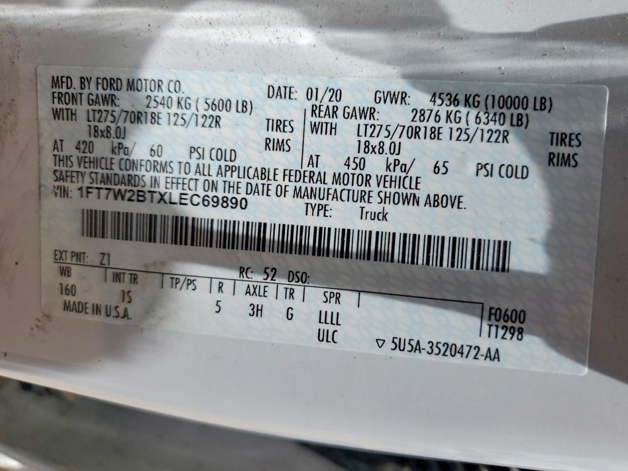 2020 Ford F250 Super Duty