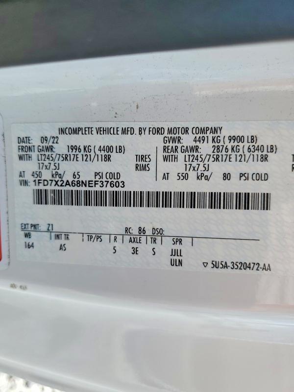 2022 Ford F250 Super-Utility / Service Truck