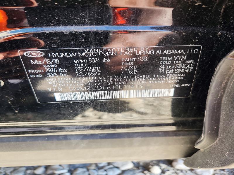 2018 Hyundai Santa fe Sport 2.4l